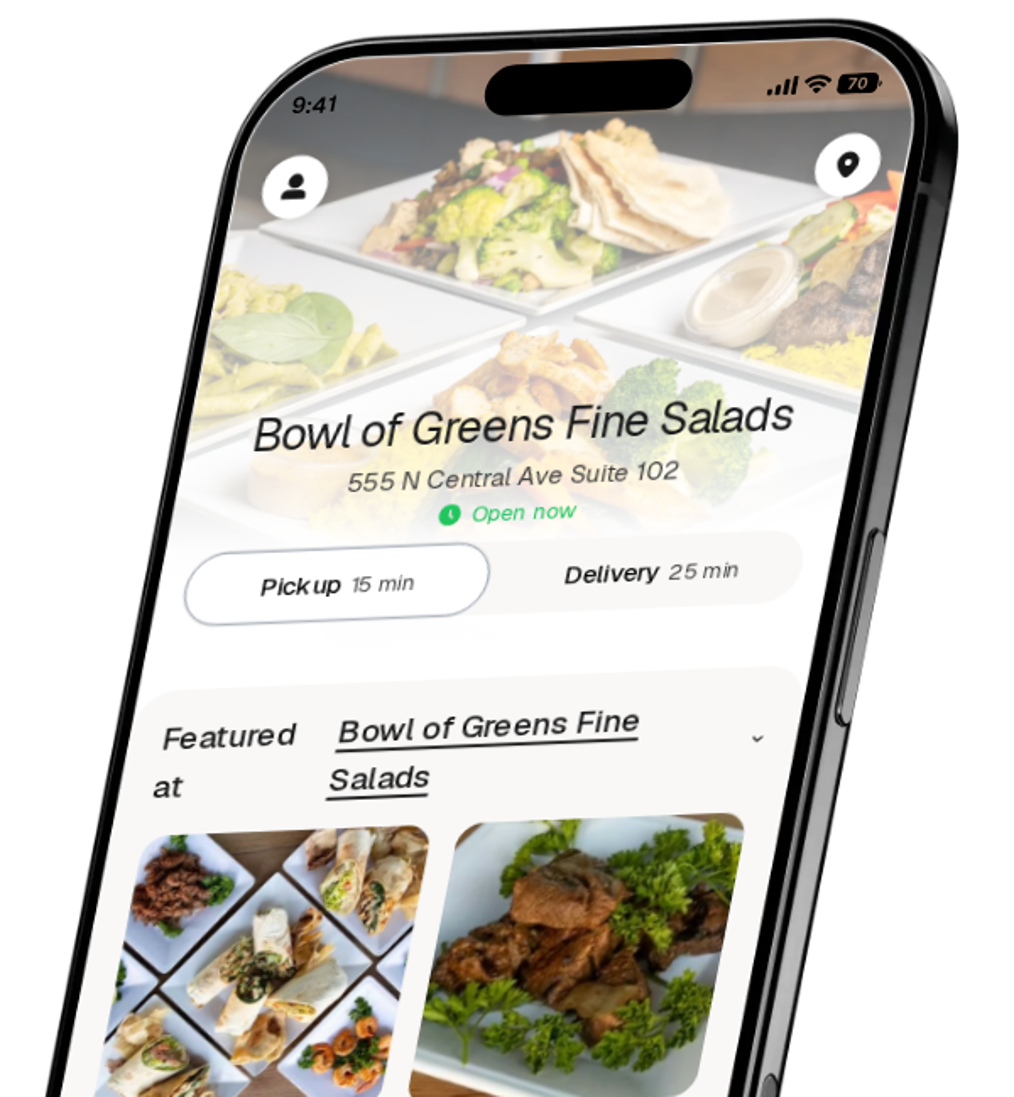 Bowl of Greens Fine Salads app preview