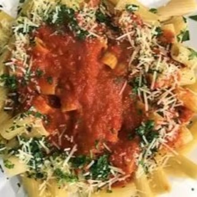 Pasta with Marinara Sauce.