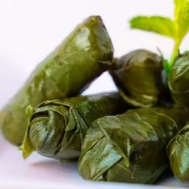 Grape Leaves Tray.