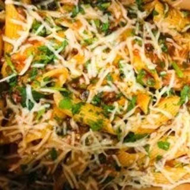 Pasta with Lamb.