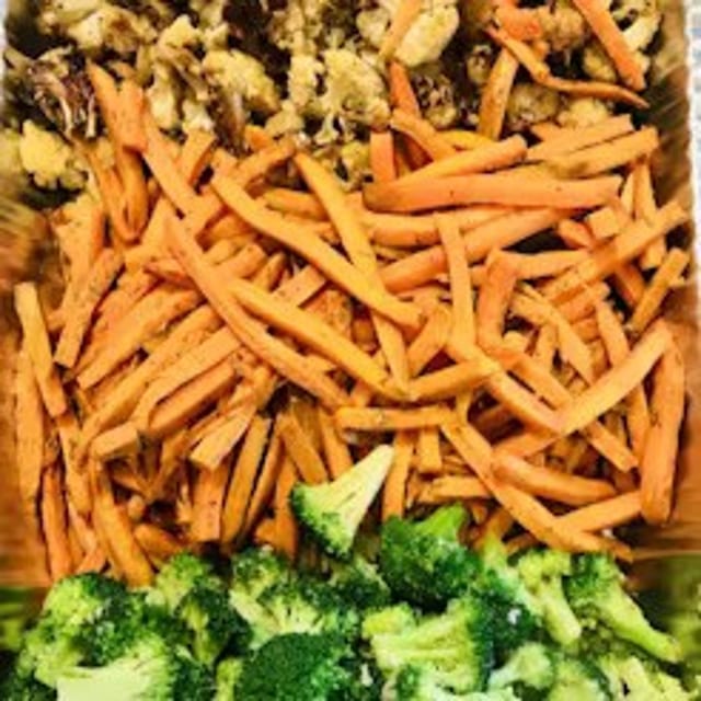Roasted Veggie Salad Tray.