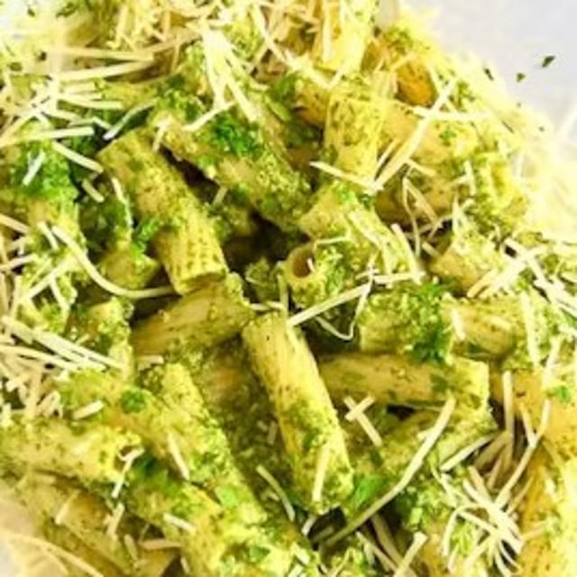 Pasta with Pesto.